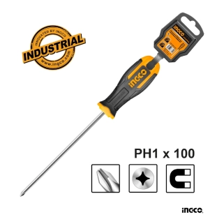 Ingco Κατσαβίδι Σταυρού PH1x100mm 2