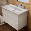 Ideal Standard Eurovit+/iLife 80 Σετ Έπιπλο Μπάνιου με Νιπτήρα, White Glossy