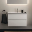Ideal Standard Eurovit+/iLife 80 Σετ Έπιπλο Μπάνιου με Νιπτήρα, White Glossy