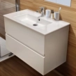 Ideal Standard Eurovit+/Tempo 80 Σετ Έπιπλο Μπάνιου με Νιπτήρα, White Gloss