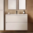 Ideal Standard Eurovit+/Tempo 80 Σετ Έπιπλο Μπάνιου με Νιπτήρα, White Gloss