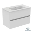 Ideal Standard Eurovit+/Tempo 80 Σετ Έπιπλο Μπάνιου με Νιπτήρα, White Gloss