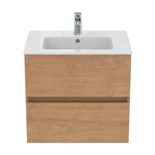 Ideal Standard Eurovit+/Tempo 60 Σετ Έπιπλο Μπάνιου με Νιπτήρα, Natural Oak