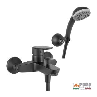 Fiore Kevon 81NN8141 Μπαταρία Λουτρού Πλήρης με Αξεσουάρ, μαύρο ματ