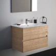 Ideal Standard Eurovit+/iLife 80 Σετ Έπιπλο Μπάνιου με Νιπτήρα, Natural Oak