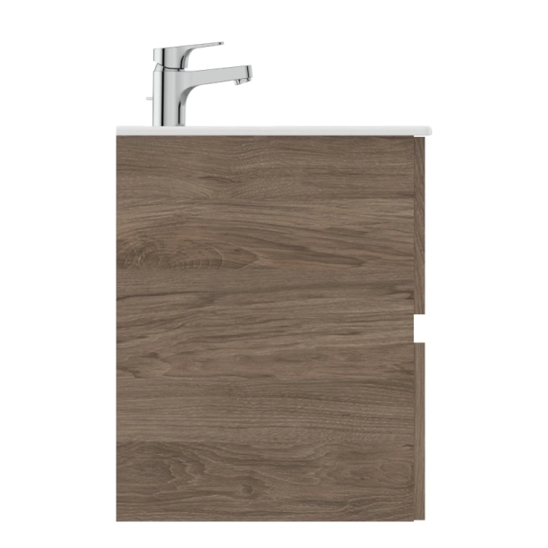 Ideal Standard Eurovit+/iLife 60 Σετ Έπιπλο Μπάνιου με Νιπτήρα, Flint Hickory