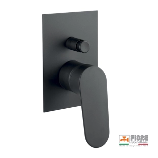 Fiore Kevon 81NN7517 Πλήρες Σύστημα Εντοιχιζόμενης Μπαταρίας λουτρού, μαύρο ματ