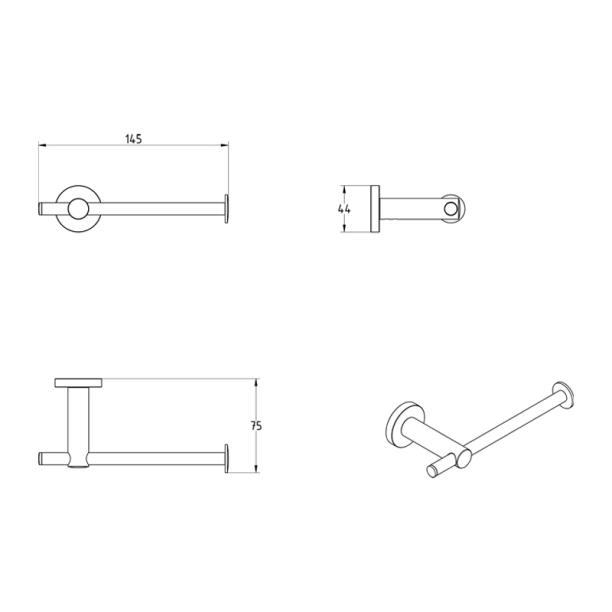 Χαρτοθήκη Verdi Sigma Λευκό Ματ - 3030401