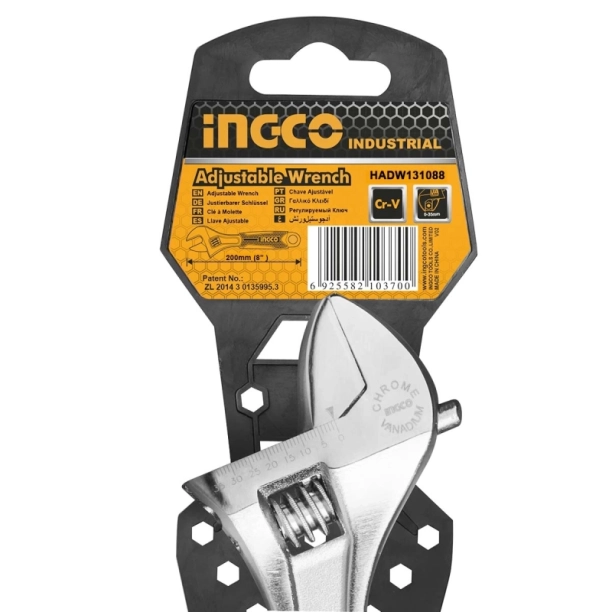 Ingco Γαλλικό Κλειδί 200mm 8in