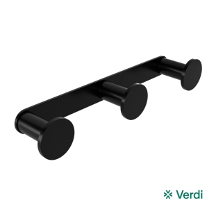 Άγκιστρο Verdi Omicron Τριπλό Μαύρο Ματ - 3023205