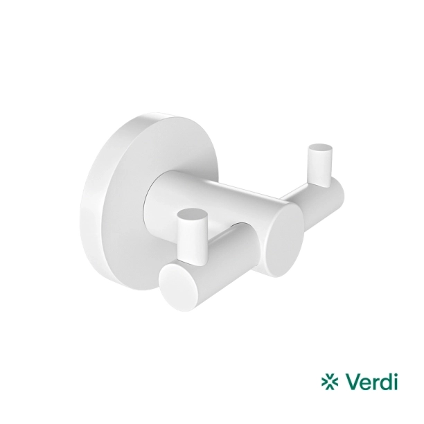 Άγκιστρο Verdi Sigma Διπλό Λευκό Ματ - 3032201