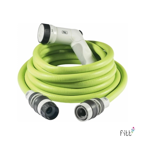 Σετ λάστιχο κήπου Fitt Ikon lime 15μ. με αξεσουάρ