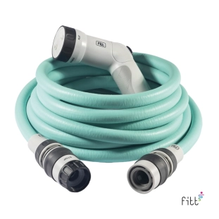 Σετ λάστιχο κήπου Fitt Ikon aquamarine 15μ. με αξεσουάρ