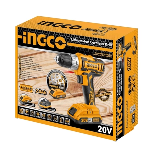 Ingco Δραπανοκατσάβιδο Μπαταρίας 20V Li-Ion CDLI2002