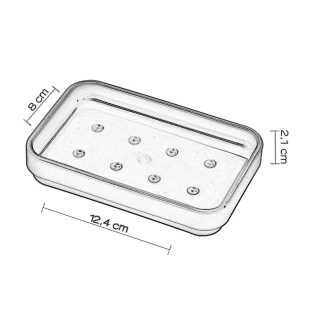 Σαπουνοθήκη Gedy Seventy Μπλε - 631165 2