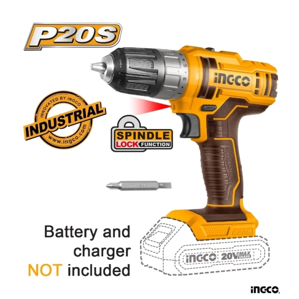 Ingco Δραπανοκατσάβιδο Μπαταρίας 20V Li-Ion SOLO CDLI200515