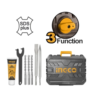 Ingco Ηλεκτρικό Πιστολέτο Περιστροφικό Κρουστικό 1500W SDS Plus 6.5kg RH150028 2