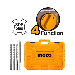 Ingco Πιστολέτο Περιστροφικό Κρουστικό Σκαπτικό Μπαταρίας 20V Li-Ion 2.5J CRHLI202287 2