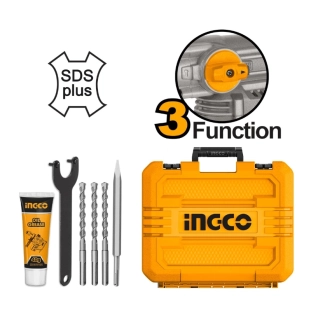 Ingco Πιστολέτο Περιστροφικό Κρουστικό Σκαπτικό Μπαταρίας 20V Li-Ion 4.5J CRHLI202882 2