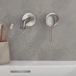 Grohe Essence 19408DC1 Εξωτερικά Μέρη Εντοιχιζόμενης Μπαταρίας Νιπτήρος, Supersteel