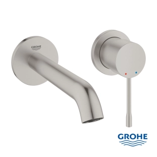 Grohe Essence 19408DC1 Εξωτερικά Μέρη Εντοιχιζόμενης Μπαταρίας Νιπτήρος, Supersteel
