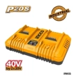 Ingco Ταχυφορτιστής 2 Θέσεων 2x20V 4A FCLI2034E