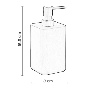 Διανομέας Υγρού Σαπουνιού Gedy Dafne Καφέ - 398030 2