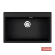 Franke Centro 2.0 610/210-73 Γρανιτένιος Νεροχύτης Ένθετος 78x50 cm, Onyx