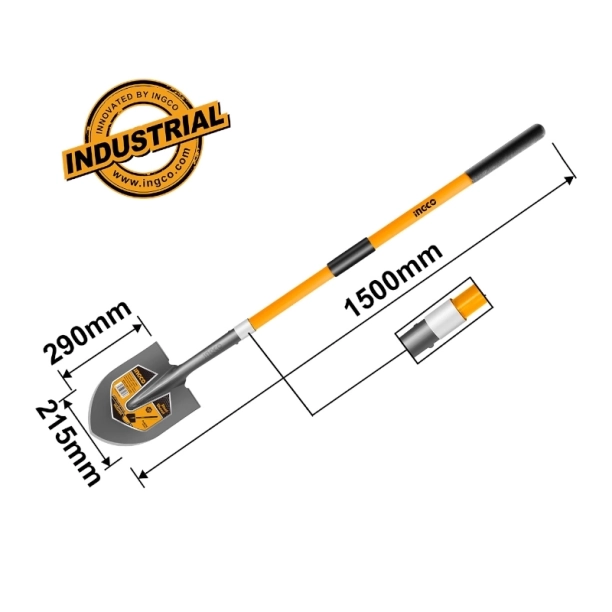 Benman Φτυαράκι Κήπου Φαρδύ με Ξύλινη Λαβή 77043