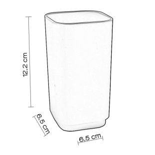 Ποτηροθήκη Gedy Seventy Γκρι - 639808 2