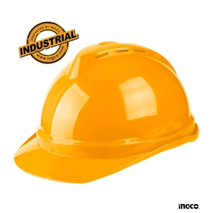 Ingco Κράνος Ασφαλείας με Προστασία 4 Σημείων Κίτρινο HSH201