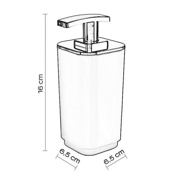 Διανομέας Υγρού Σαπουνιού Gedy Seventy Γκρι - 638208