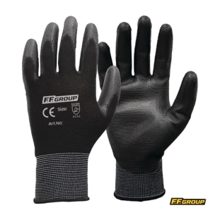 F.F.Group Γάντια Εργασίας με Επικάλυψη Πολυουρεθάνης XL 41213