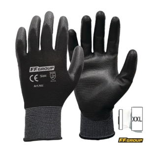 F.F.Group Γάντια Εργασίας με Επικάλυψη Πολυουρεθάνης XXL 41214