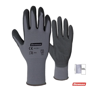 Benman Γάντια με Διπλή Επικάλυψη Νιτριλίου XXL 77407