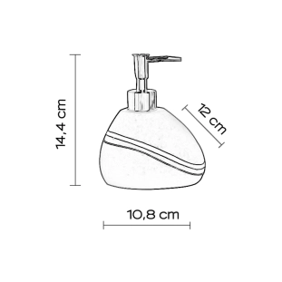 Διανομέας Υγρού Σαπουνιού Gedy Yvonne Γκρι - YV8008 2