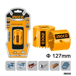 Ποτηροτρύπανο Bi-Metal 127mm Ingco HSB101271