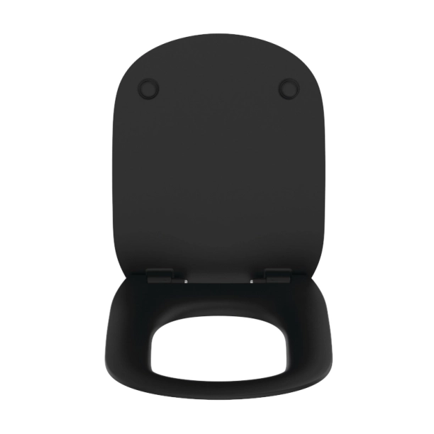 Κάθισμα λεκάνης Tesi II silk black με σύστημα soft closing