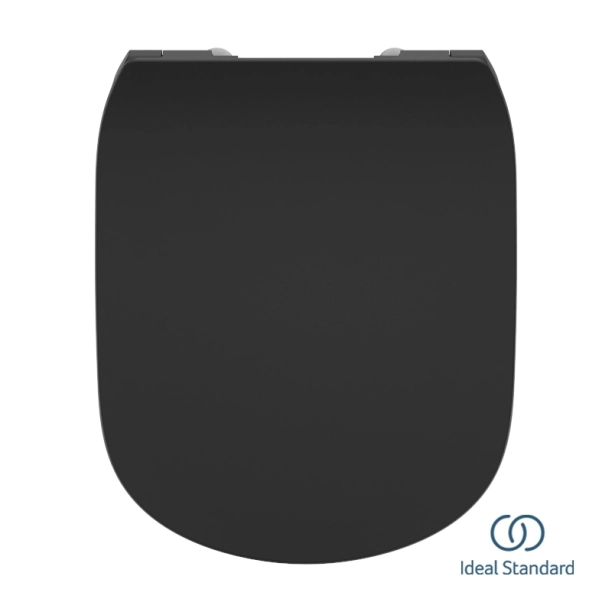 Κάθισμα λεκάνης Tesi II silk black με σύστημα soft closing