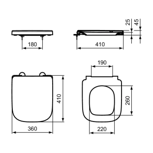 Κάθισμα λεκάνης I.Life space με σύστημα soft closing 2