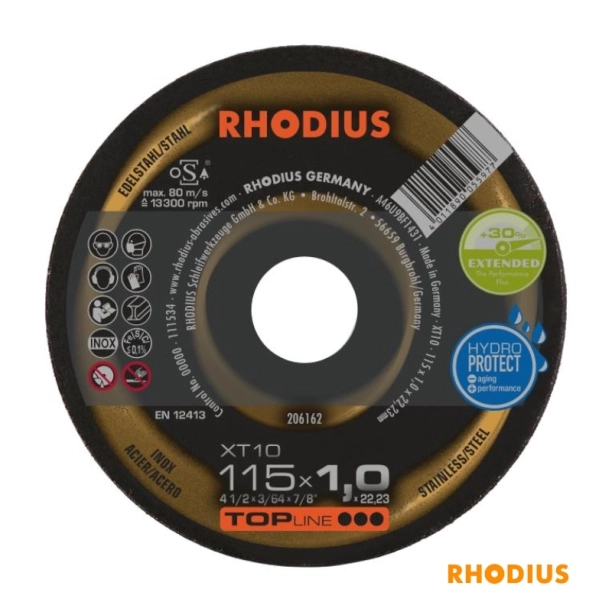 Δίσκος Κοπής Rhodius XT10 TOP 115x1.0...