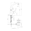 Fiore Altura Mia 29CR4633 Μπαταρία Νιπτήρος, χρωμέ