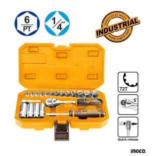 Ingco Σετ Καστάνια με Καρυδάκια 1/4 20τεμ HKTS14201