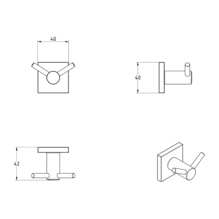 Άγκιστρο Verdi Delta Διπλό Χρωμέ - 3061222 2