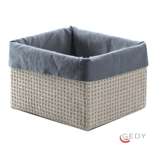 Gedy Lavanda Καλάθι Αποθήκευσης Grey 21x15x12cm