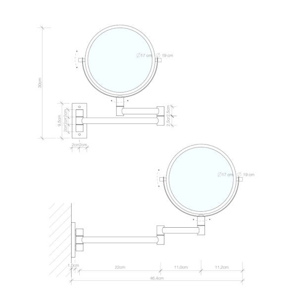 ΜΕΓΕΘΥΝΤΙΚΟΣ ΚΑΘΡΕΠΤΗΣ Χ5 TOIXOY SPT 33 ΧΡΩΜΕ