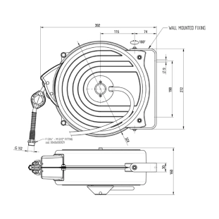 Μάνικα Πλύσης Κουζίνας Επαγγελματικής Χρήσης Monolith SR000000034A 2