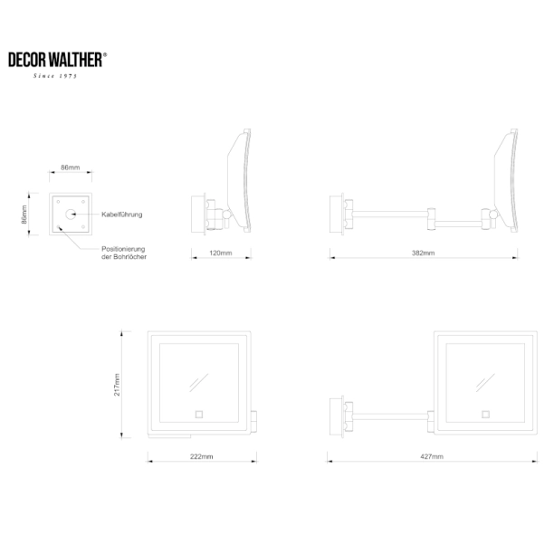 ΜΕΓΕΘΥΝΤΙΚΟΣ ΚΑΘΡΕΠΤΗΣ LED Χ5 ΜΠΑΤΑΡΙΑΣ BS 84...