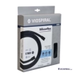 Viospiral Siliconflex 00-10120K Σπιράλ Ντους 200 cm Σιλικόνης, Μαύρο Ματ
