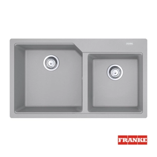 Νεροχύτης γρανιτένιος Urban UBG 86x50cm Metallic grey 2 γούρνες